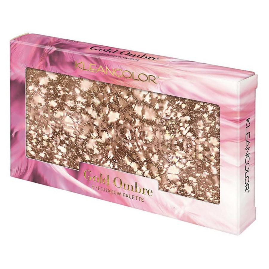 KLEANCOLOR Gold Ombre Eye Shadow 12-Colour Palette - Pink Gold Eye Shadow
