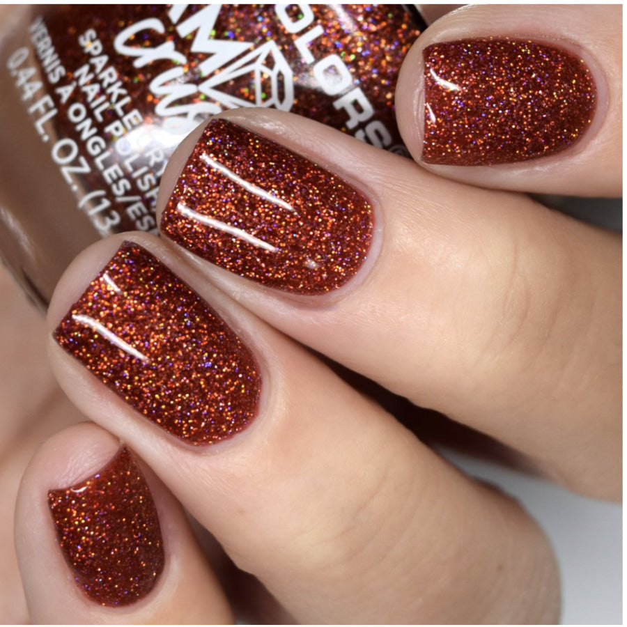 L.A. Colors Diamond Crush Nail Polish - Ruby Glass Nail Polish