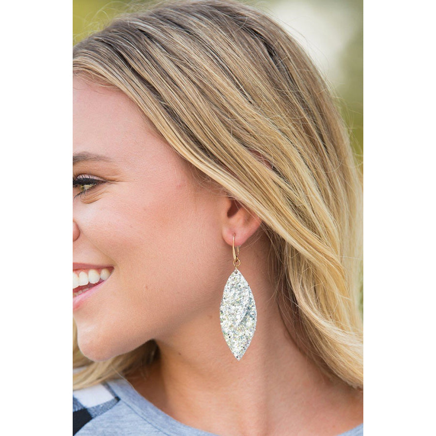 Layered Leaves Glitter Earrings (multiple colours) Earrings