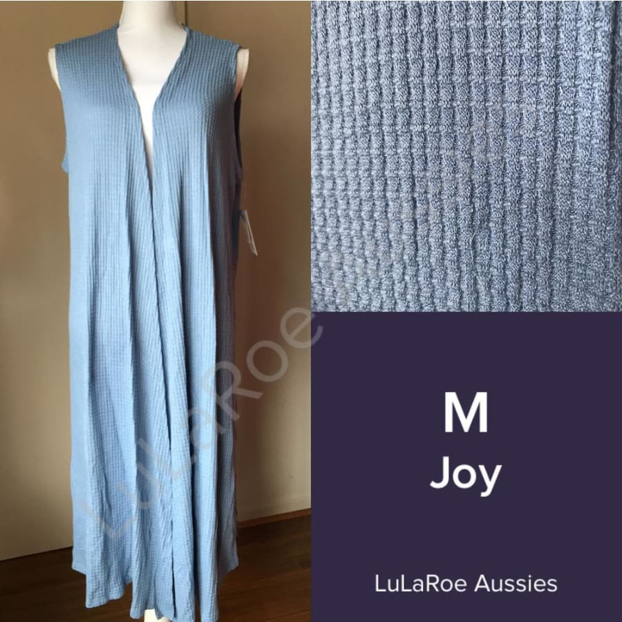 Lularoe Joy M / Light Blue Waffle Knit Coverups