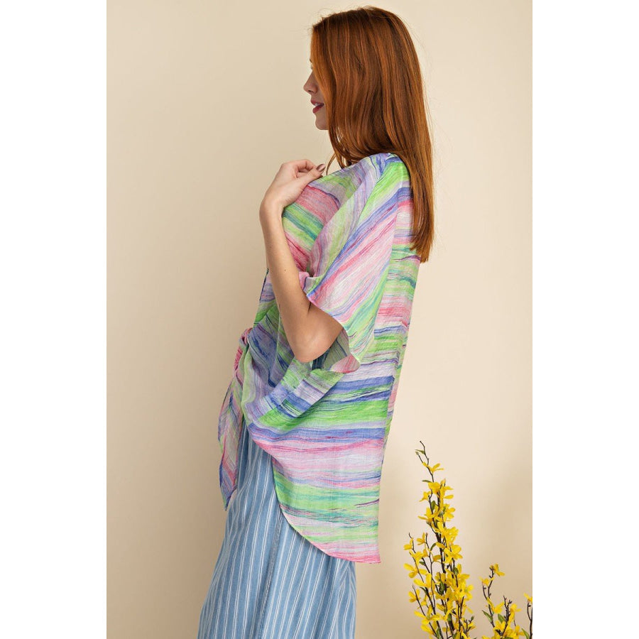 NEW! Multicolour Tie Dye Boho Kimono Kimono