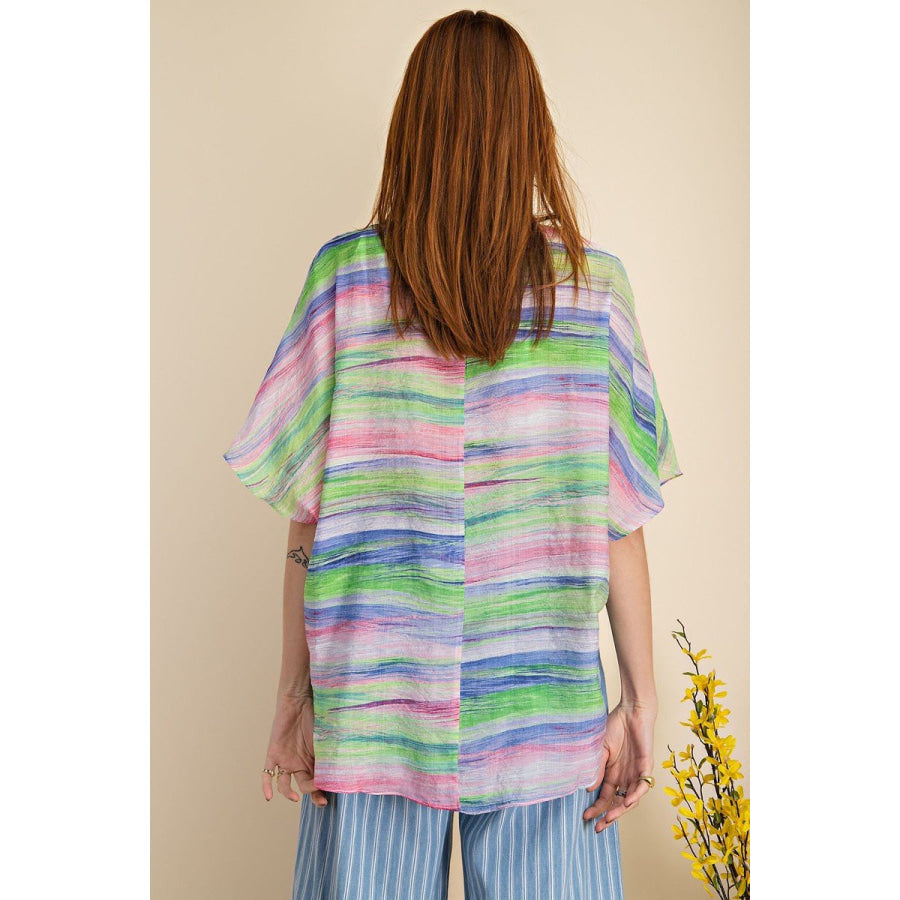 NEW! Multicolour Tie Dye Boho Kimono Kimono