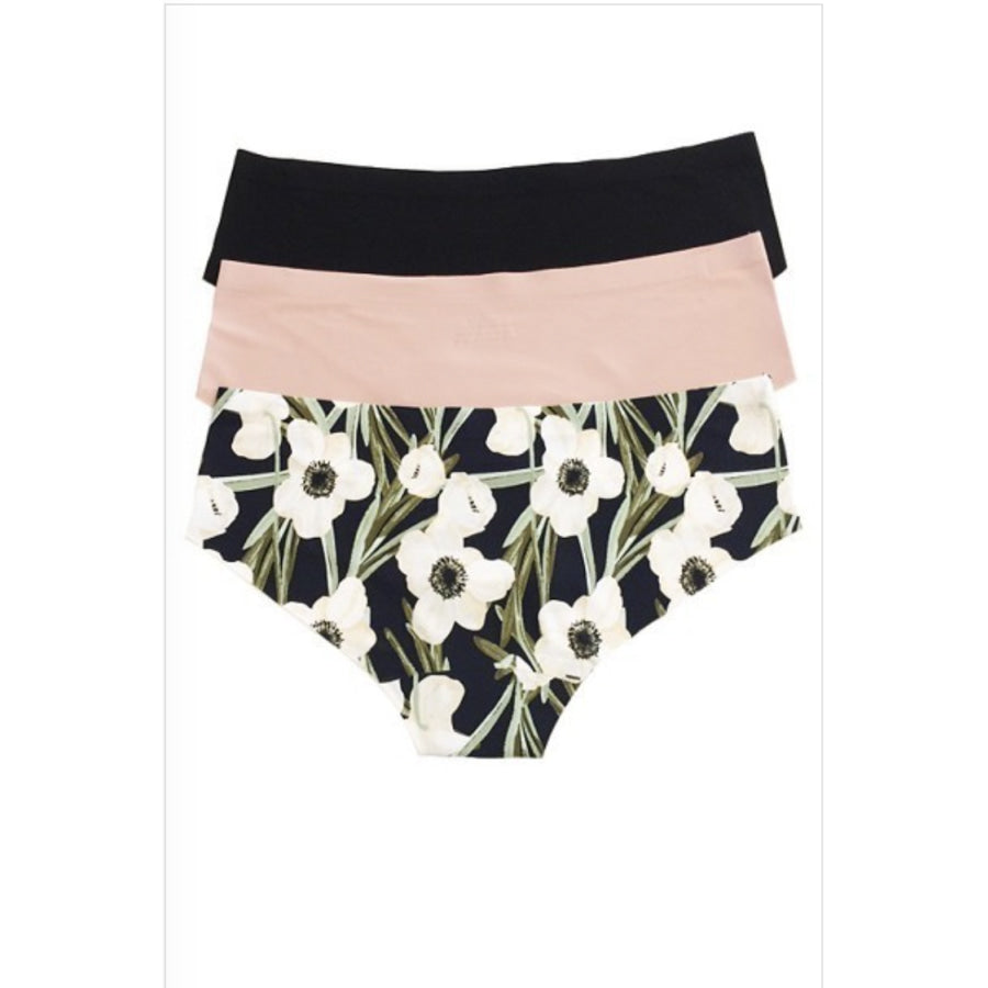 NEW! Seamless No Show Laser Cut Low-rise Panty 3-pack Panties