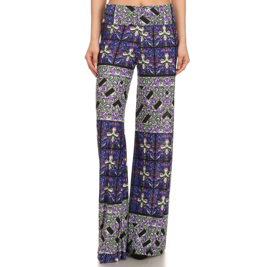 NEW! Printed Palazzo Pants in Slinky Fabric Palazzo Pants