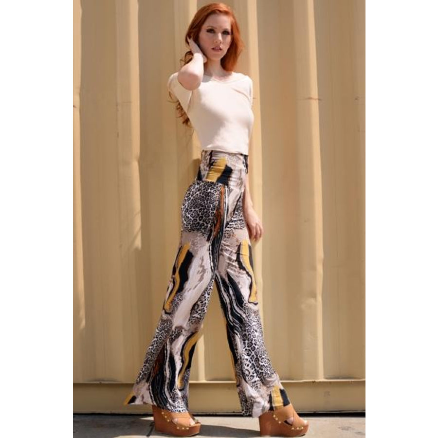 NEW! Printed Palazzo Pants in Slinky Fabric Palazzo Pants
