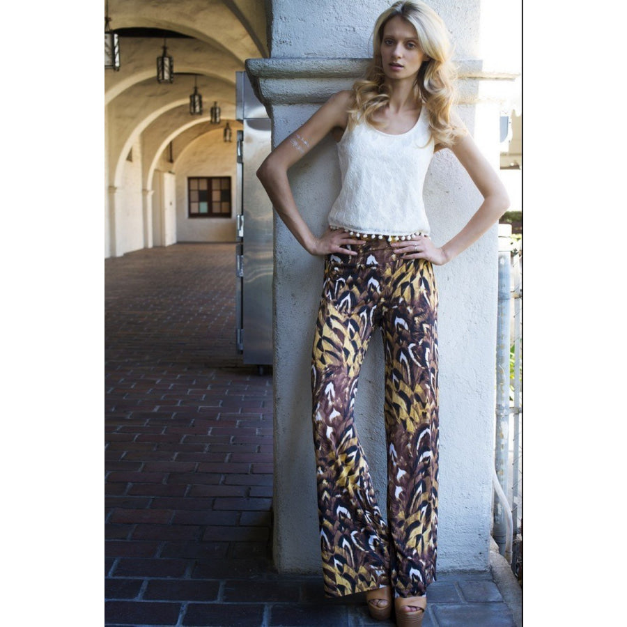 NEW! Printed Palazzo Pants in Slinky Fabric Palazzo Pants