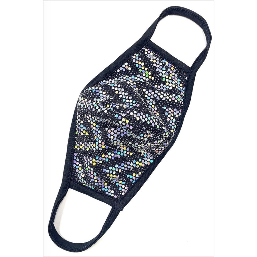 Sequin Fashion Face Masks Sequin Multicolour Chevron / Cotton Face Cover