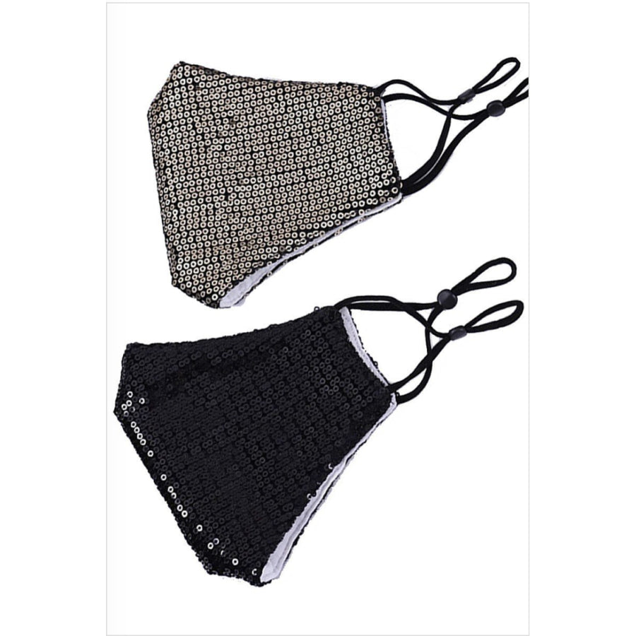 Sequin Fashion Face Masks Sequin Silver / Polyester Face Cover