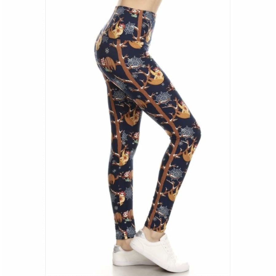 Sloths and Snowflakes Sloths and Snowflakes / OS Leggings