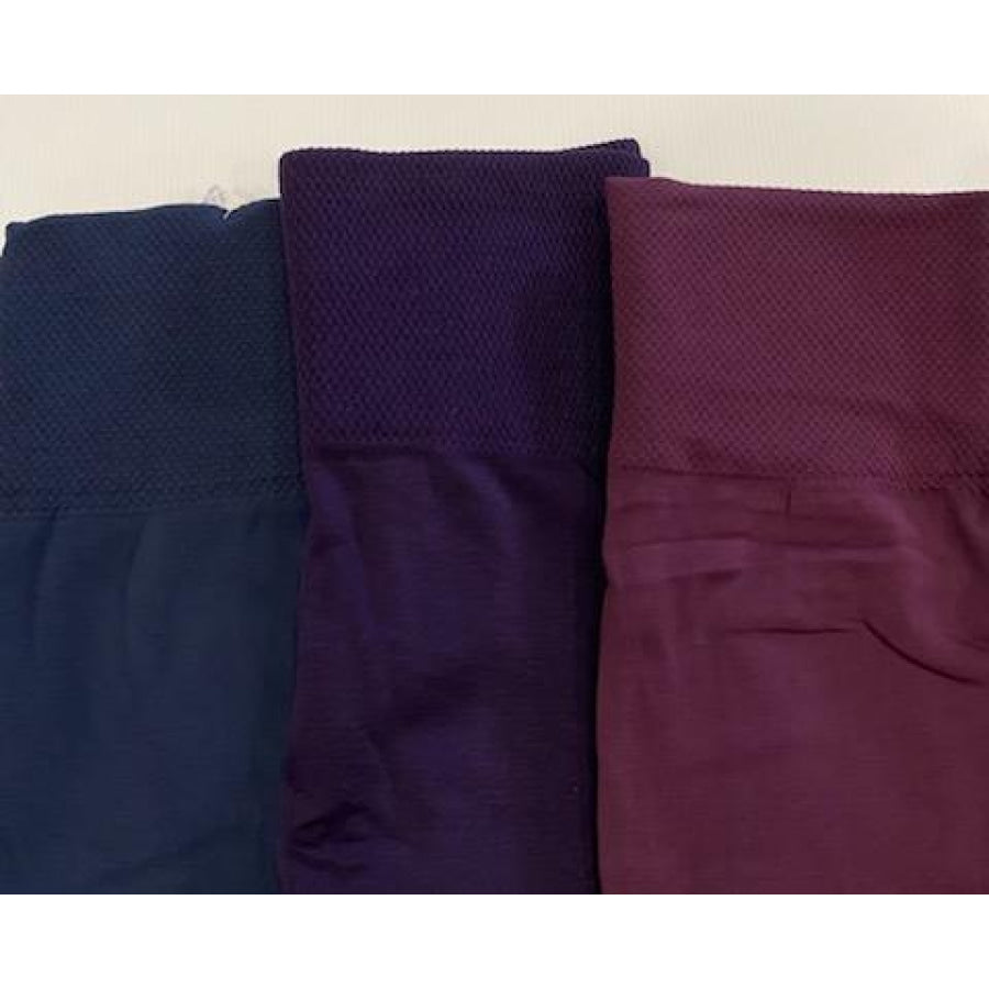 NEW! Solid Colour Fleece Lined Seamless Leggings Fleece Leggings
