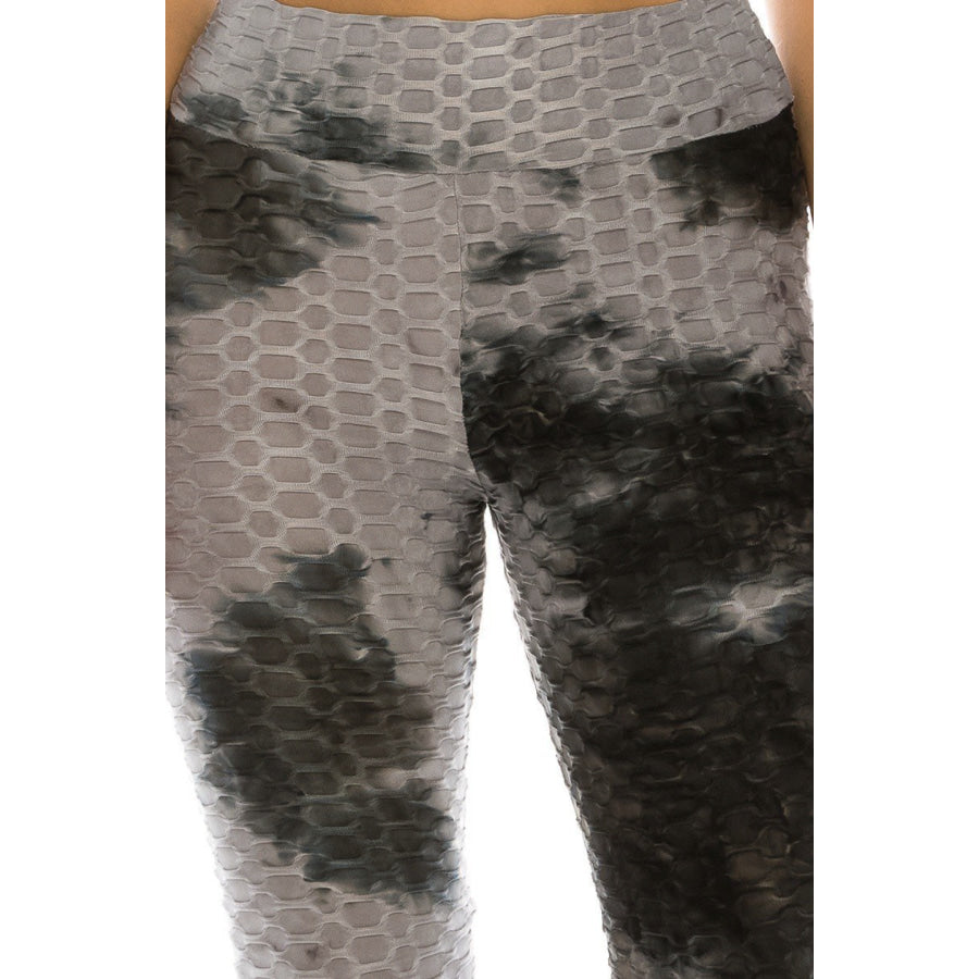 NEW! Textured High Waist Tummy Control Butt Lifting Tie Dye Leggings Leggings