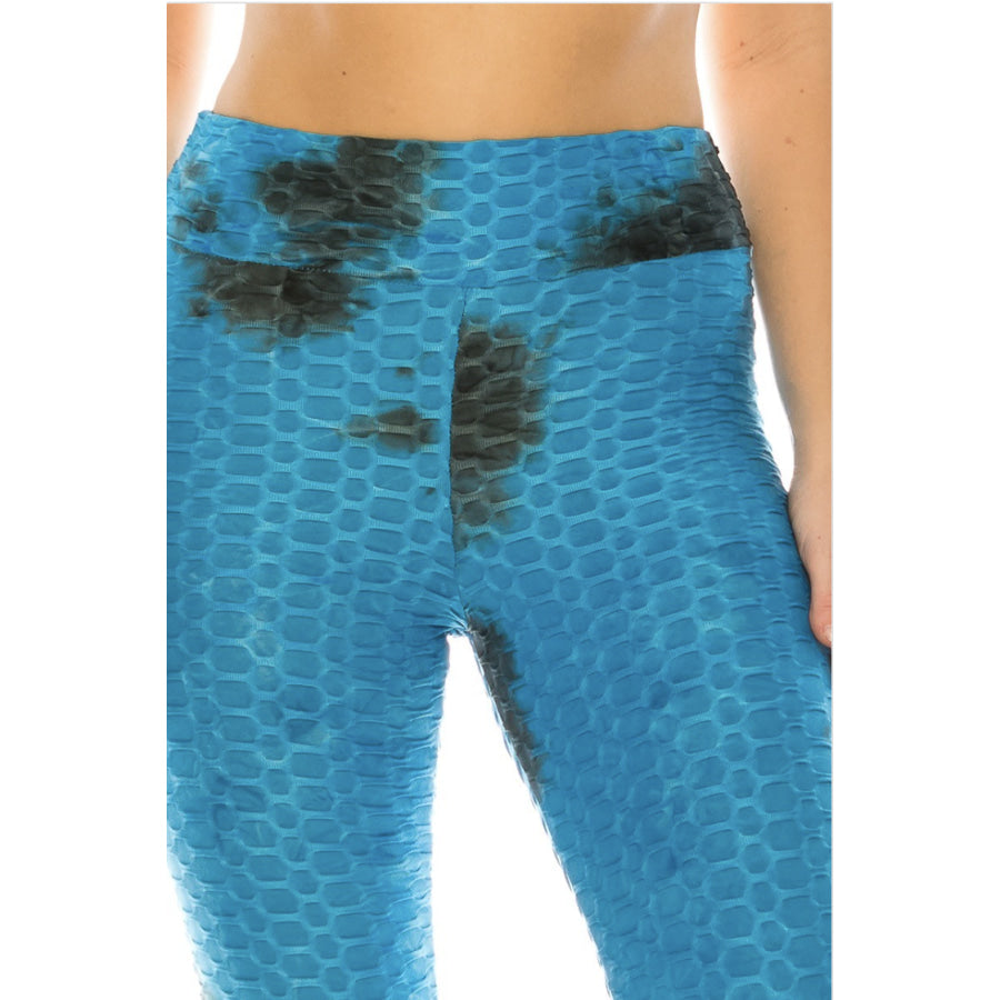 NEW! Textured High Waist Tummy Control Butt Lifting Tie Dye Leggings Leggings