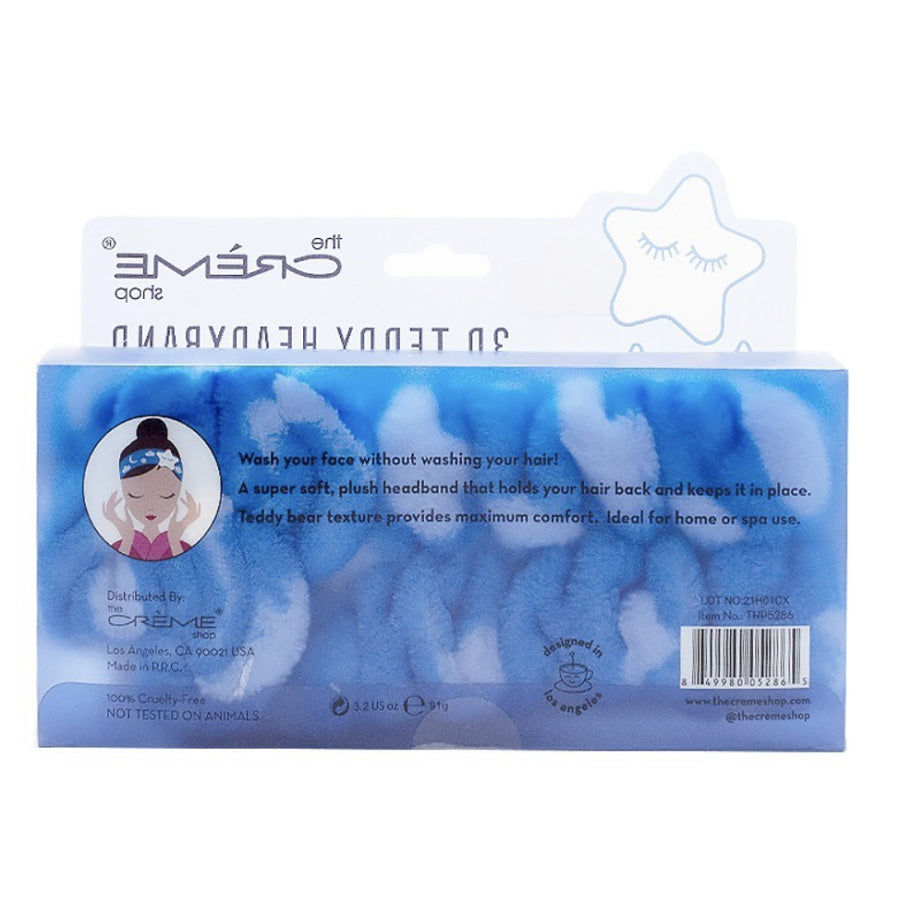 The Crème Shop Beauty Sleep 3D Teddy Headyband™ | Cruelty-Free & Vegan Headband