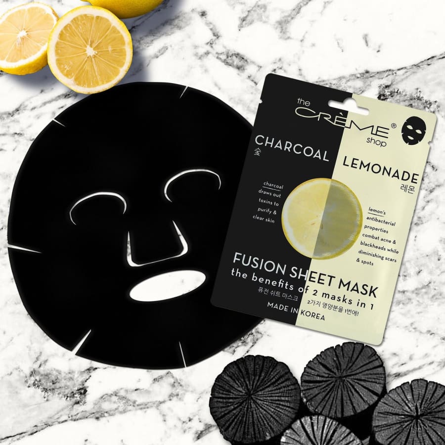 The Crème Shop Charcoal &amp; Lemon Fusion Sheet Mask Facial Mask