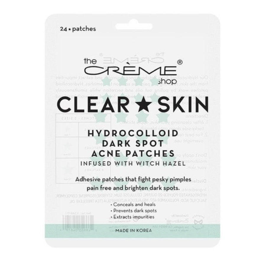 The Crème Shop - Clear ★ Skin Hydrocolloid Dark Spot Acne Patches Infused with Witch Hazel Clear ★ Skin Acne Patches