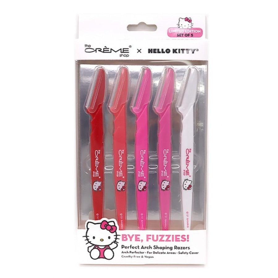 The Crème Shop Hello Kitty Dermaplane Razors - Set Of 5 Razors & Razor Blades