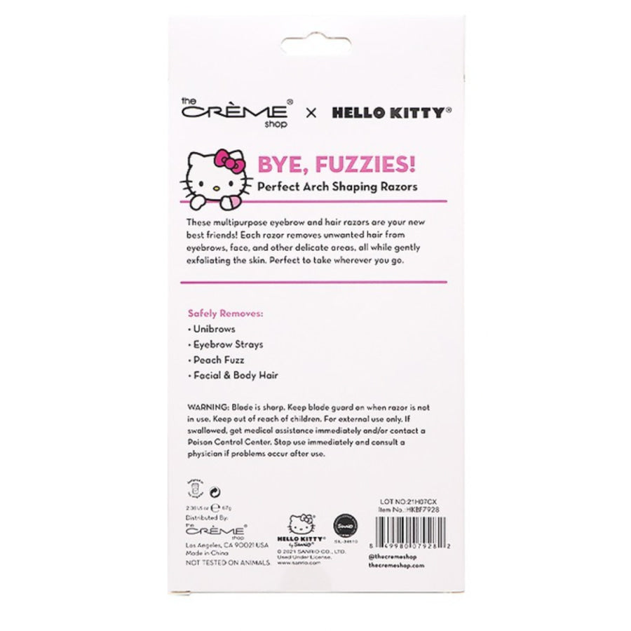 The Crème Shop Hello Kitty Dermaplane Razors - Set Of 5 Razors & Razor Blades
