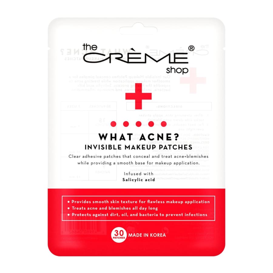 The Crème Shop - Hydrocolloid Acne Patches - 3 Types What Acne? Acne Patches