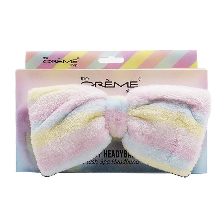 The Crème Shop Pastel Striped Spa Teddy Headyband™ | Cruelty-Free & Vegan Headband