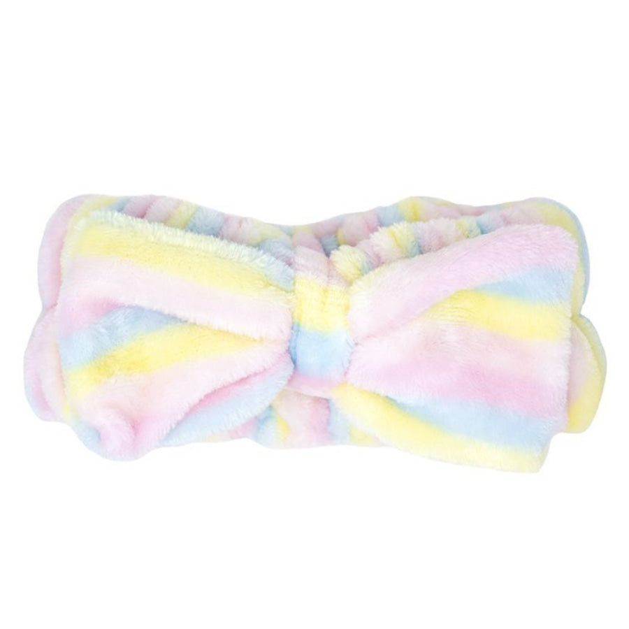 The Crème Shop Pastel Striped Spa Teddy Headyband™ | Cruelty-Free & Vegan Headband