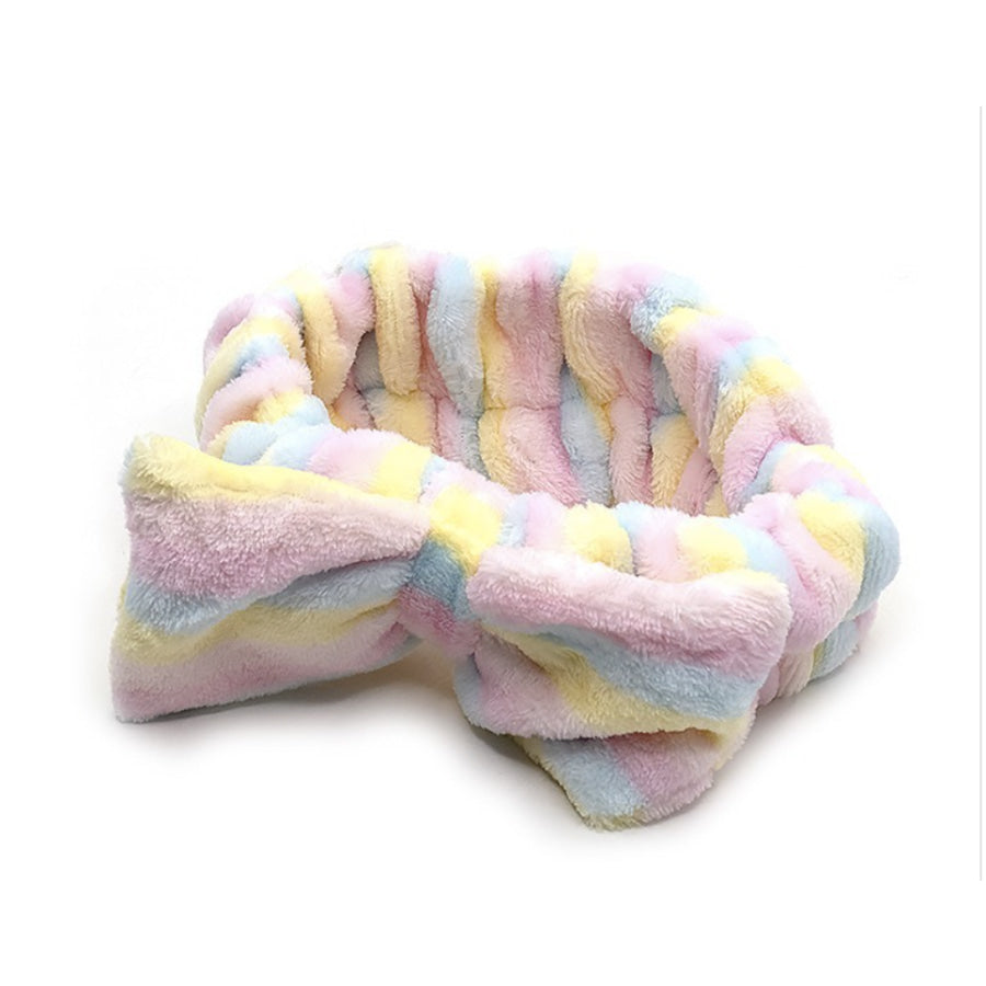 The Crème Shop Pastel Striped Spa Teddy Headyband™ | Cruelty-Free & Vegan Headband