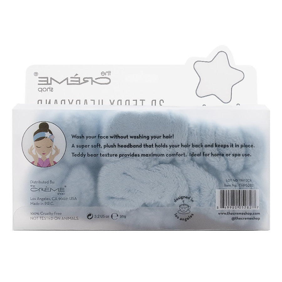 The Crème Shop Pink Star 3D Teddy Headyband™ | Cruelty-Free & Vegan Headband