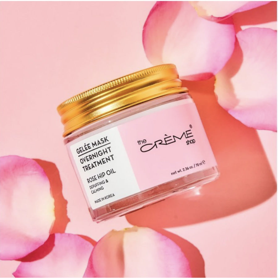 The Crème Shop - Rose Hip Oil Gelée Mask - Overnight Treatment Facial Mask