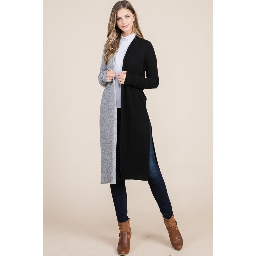 NEW! Tiger Brushed Ribbed Colour Block Cardigan with Lightning Bolt Cardigan