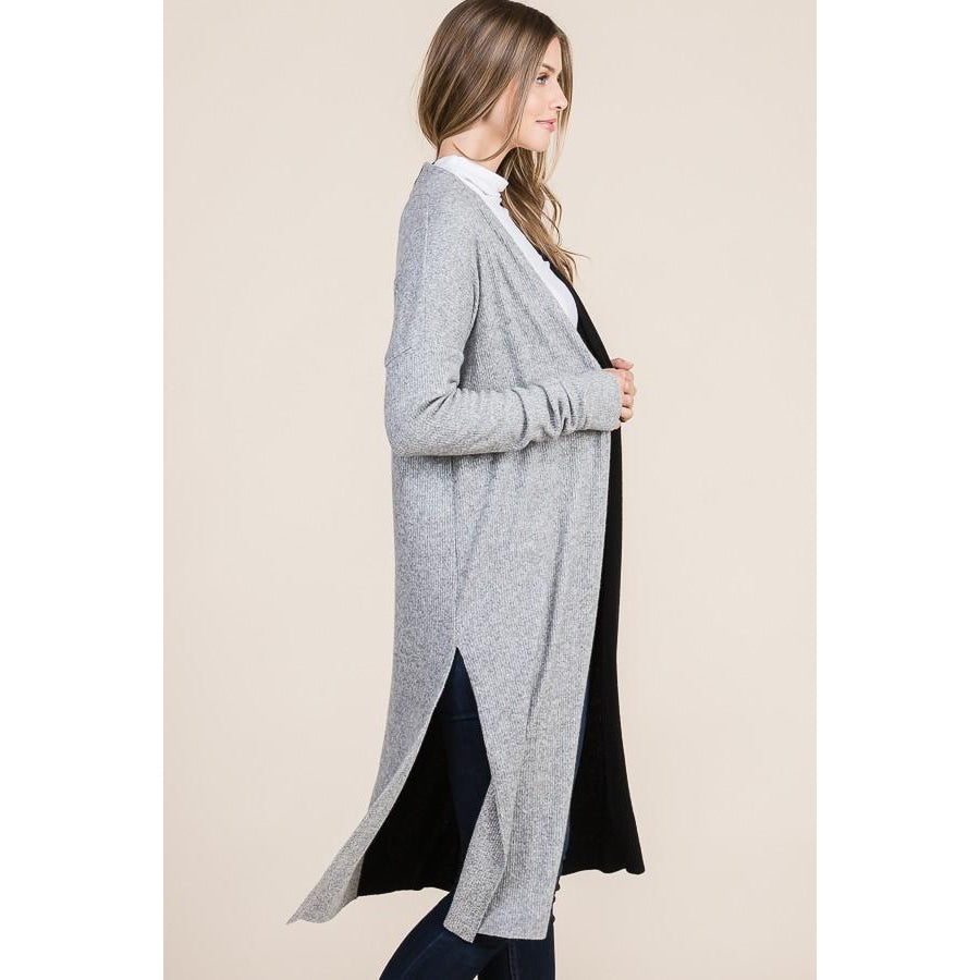 NEW! Tiger Brushed Ribbed Colour Block Cardigan with Lightning Bolt Cardigan