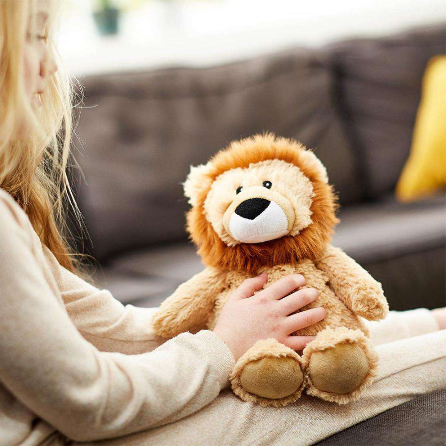 Warmies Large 33cm - Plush Animals filled with Flaxseed and French Lavender - Lion Lion Accessories