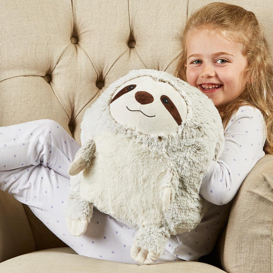 NEW! WARMIES Supersized Plush Animal Hand Warmies - Sloth Supersized Sloth Supersize Warmies