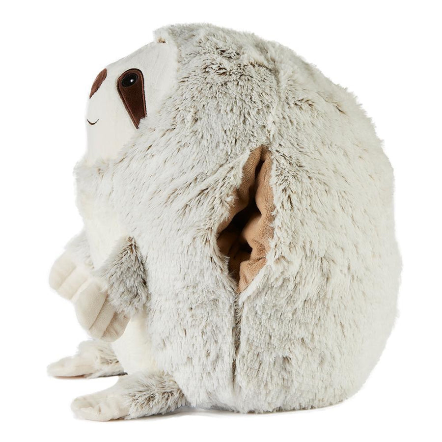 NEW! WARMIES Supersized Plush Animal Hand Warmies - Sloth Supersized Sloth Supersize Warmies