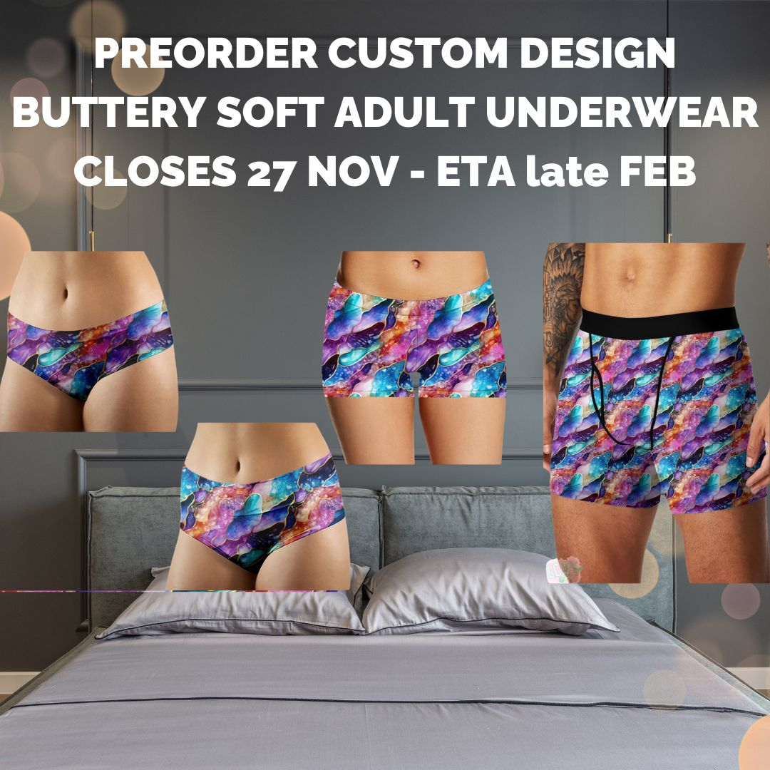 Preorder Custom Buttery Soft Underwear - Closes 27 Nov