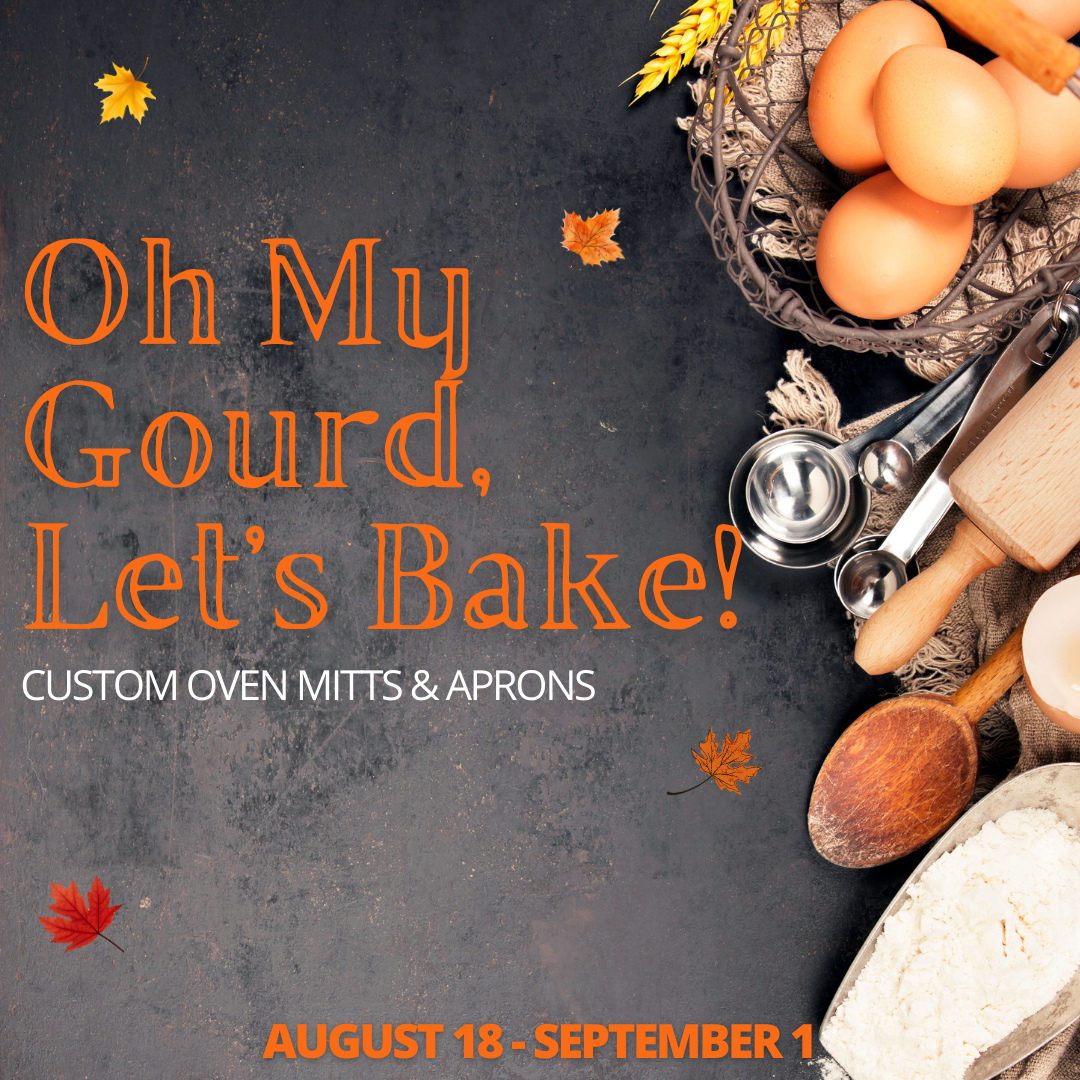 Preorder Custom Aprons and Oven Mitts - Closes 1 Sep