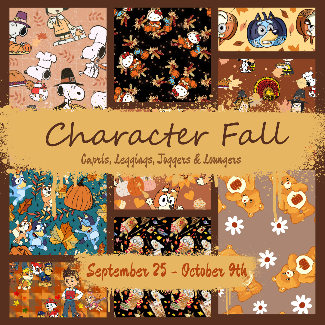 Preorder Custom Character Fall Collection - Closes 9 Oct