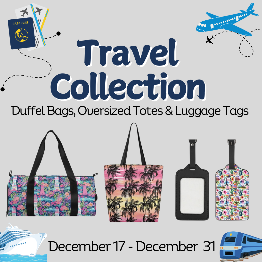 Preorder Custom Travel Bags / Tags - Closes 31 Dec