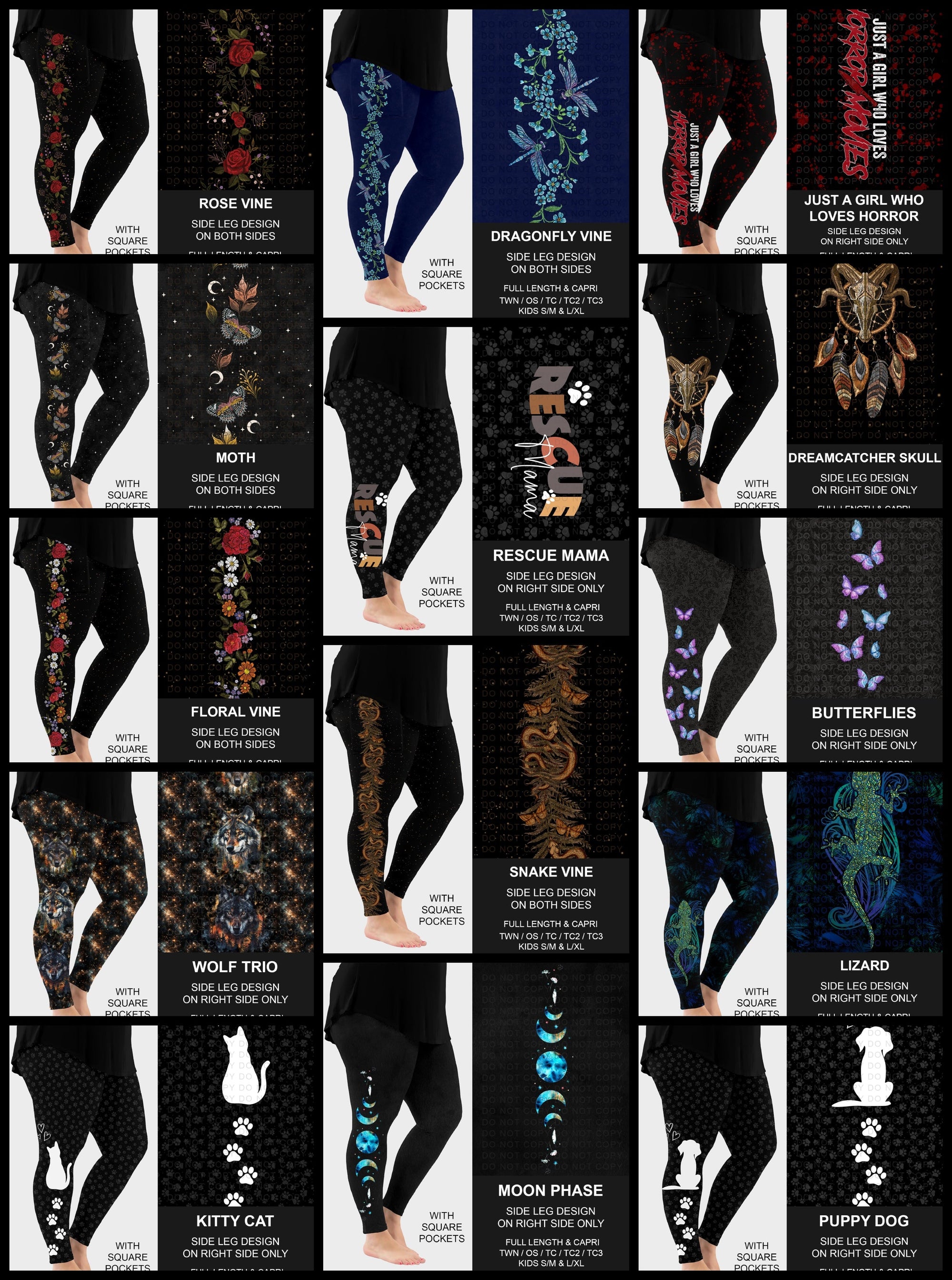 Preorder Custom Side Print Leggings - Closes 2 Sep