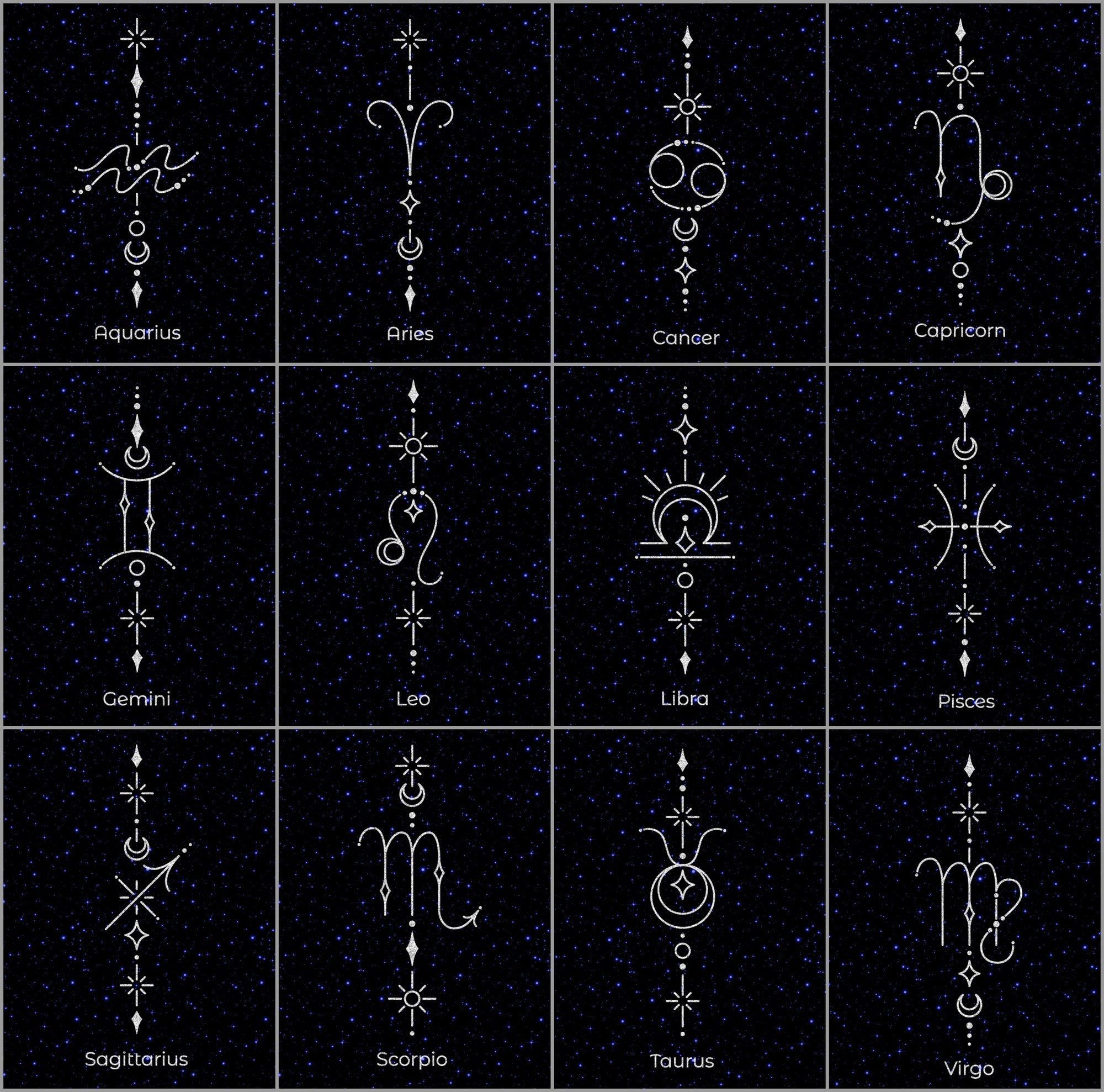 Preorder Custom ZODIAC SIGN Leggings - Closes 6 Feb