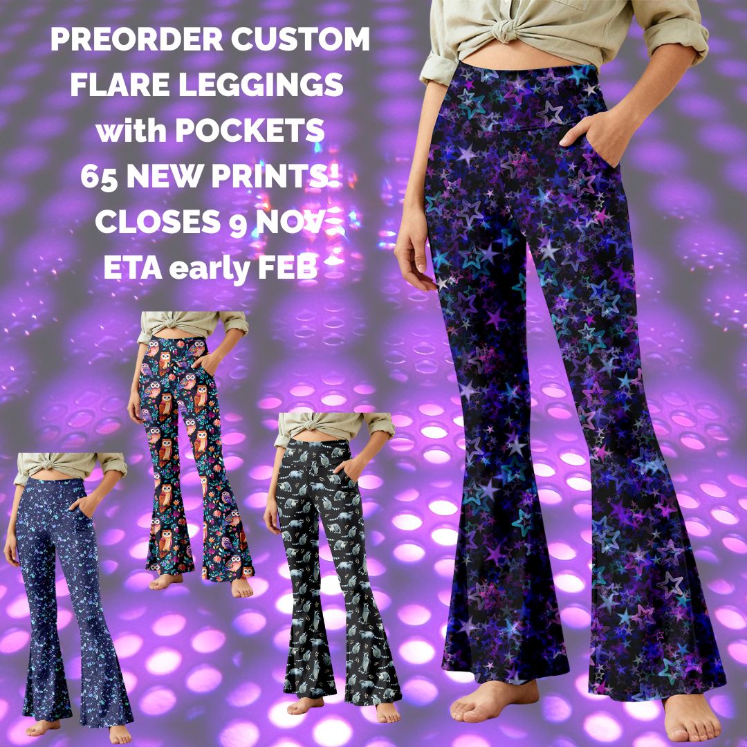 Preorder Custom Flare Leggings with Pockets - Closes 9 Nov