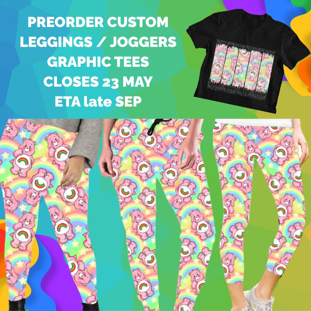 Preorder Custom Leggings / Joggers / Graphic Tees - Closes 23 May