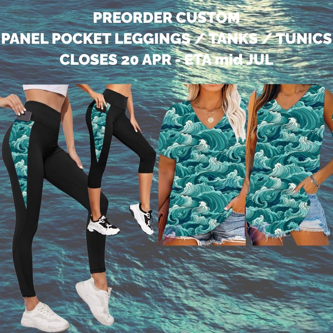 Preorder Custom Panel Pocket Leggings / Tanks / Tunics - Closes 20 Apr