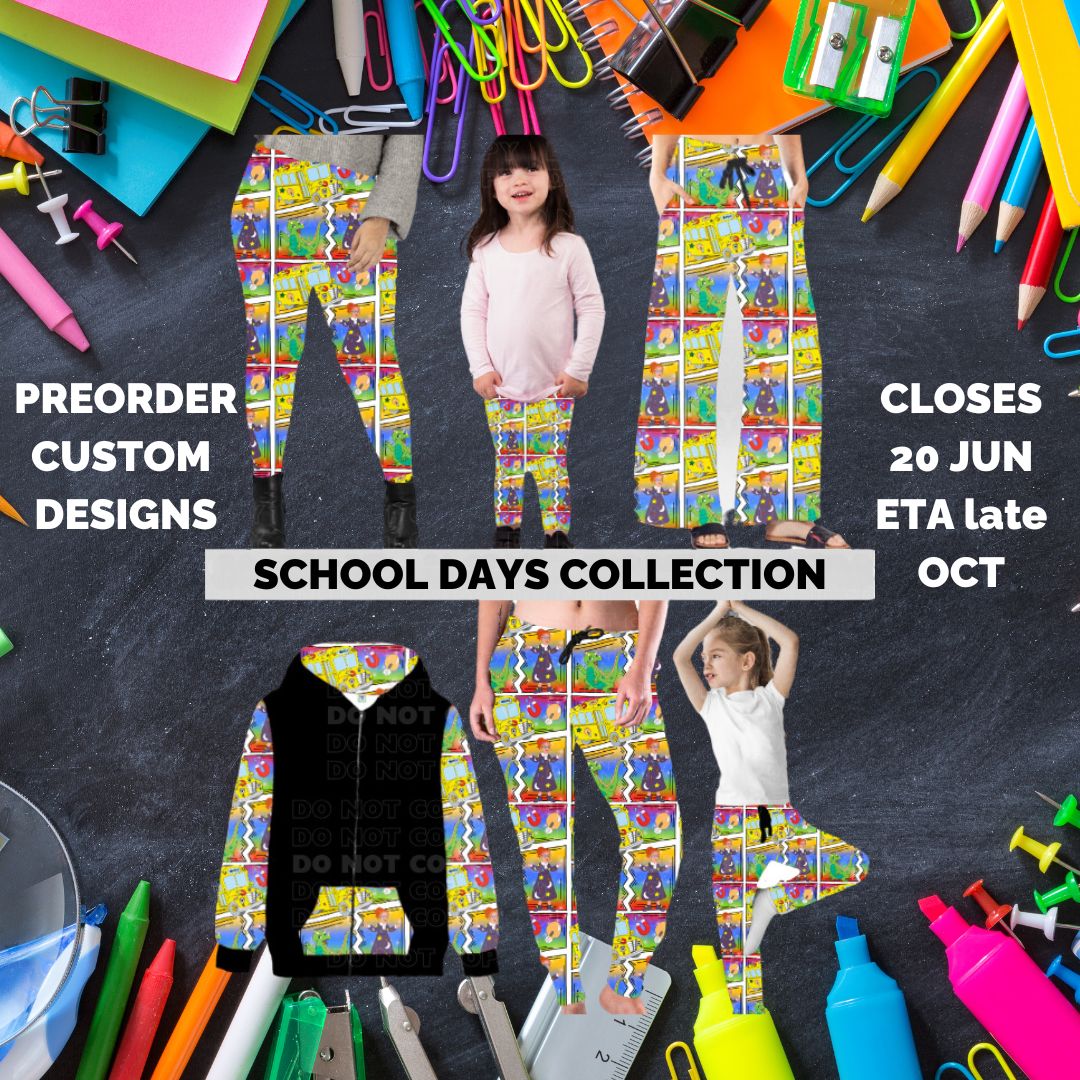 Preorder Custom SCHOOL DAYS Collection - Closes 20 Jun