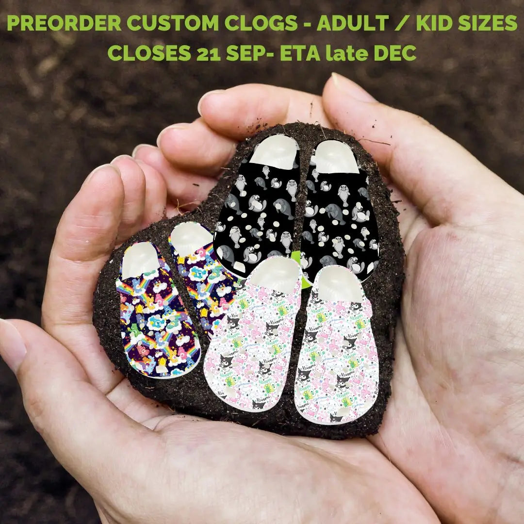 Preorder Custom Clogs - Closes 21 Sep