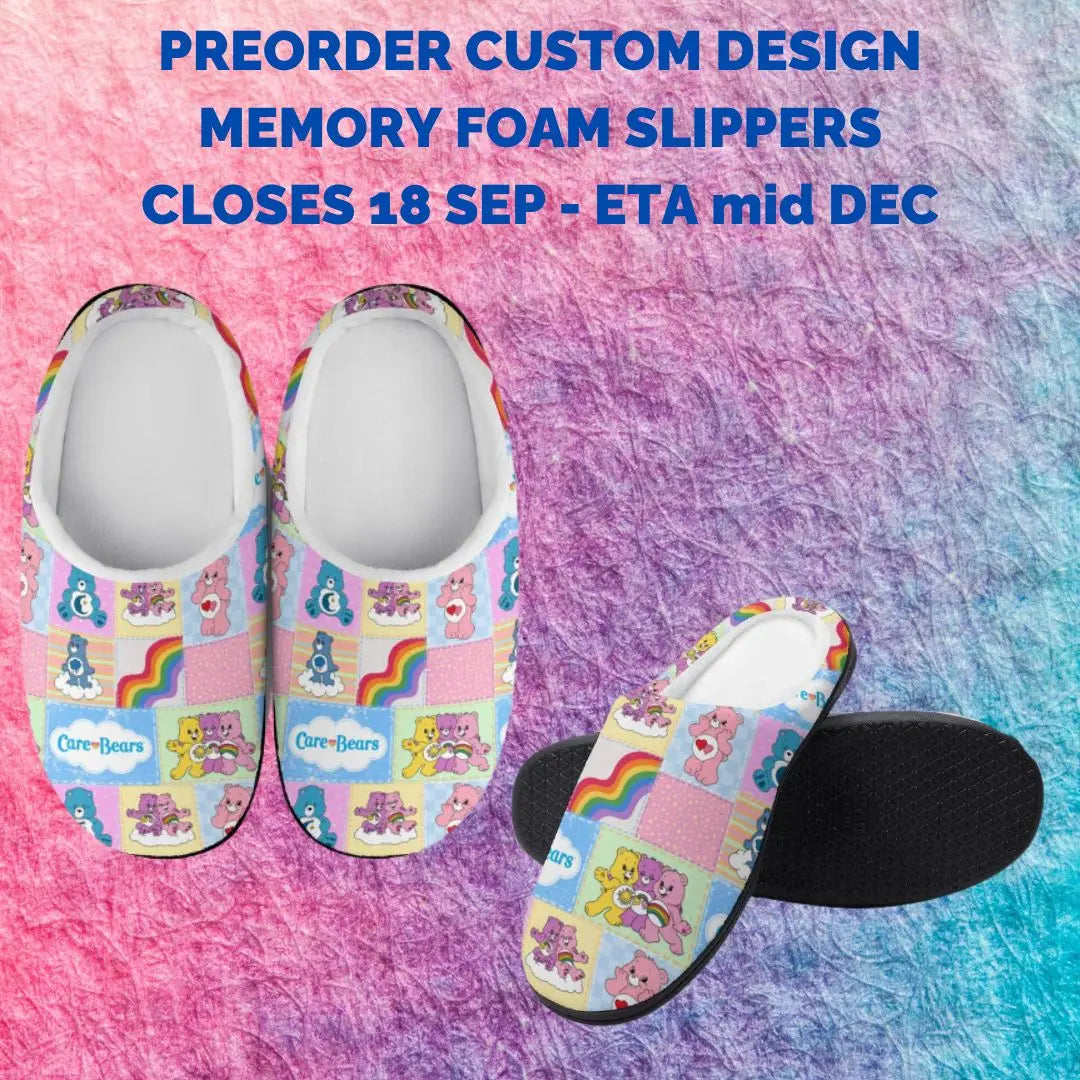 Preorder Custom Memory Foam Slippers - Closes 18 Sep