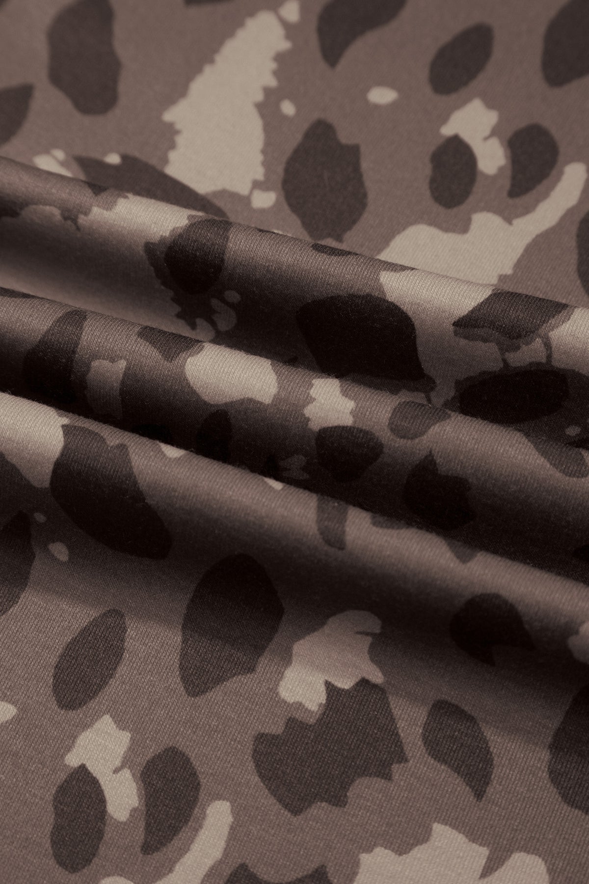 Multicolour Camo Print Wide Leg Casual Pants