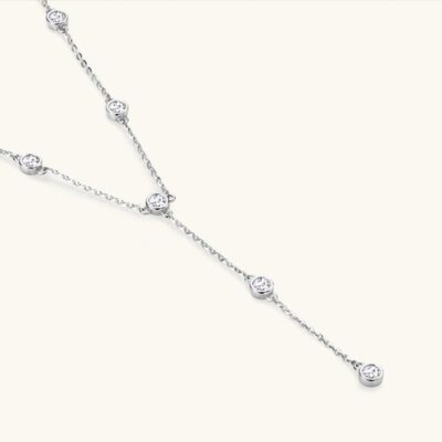1.1 Carat Moissanite 925 Sterling Silver Necklace Apparel and Accessories