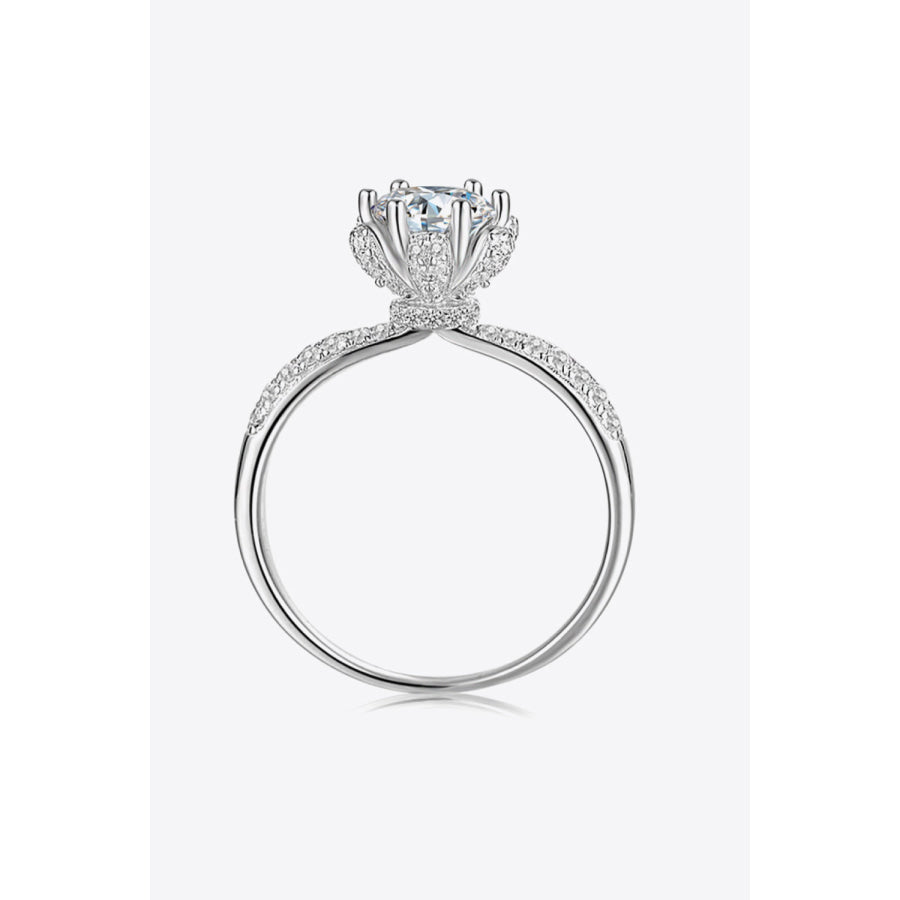 1 Carat Moissanite 6-Prong Ring Silver / 4.5
