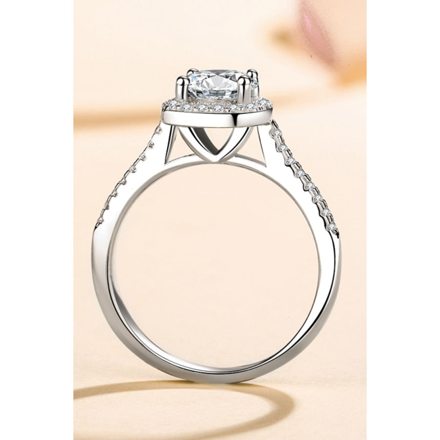 1 Carat Moissanite 925 Sterling Silver Ring Apparel and Accessories