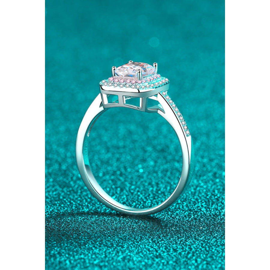 1 Carat Moissanite 925 Sterling Silver Ring Apparel and Accessories