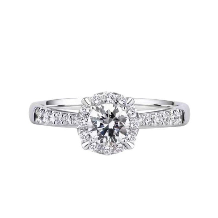 1 Carat Moissanite 925 Sterling Silver Ring Apparel and Accessories
